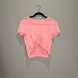 Pink Ruched Free People Movement Women's Top